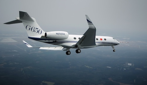 Premier vol du G650 de Gulfstream