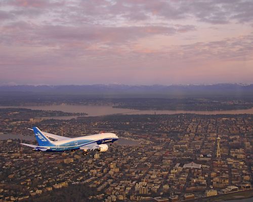 Premier vol du 787 Dreamliner, le 15 décembre 2009