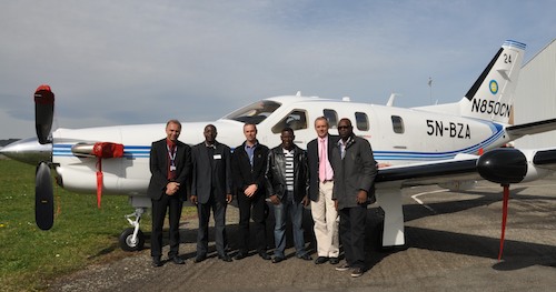 Livraison d’un TBM850 au Nigerian college of aviation technologie 