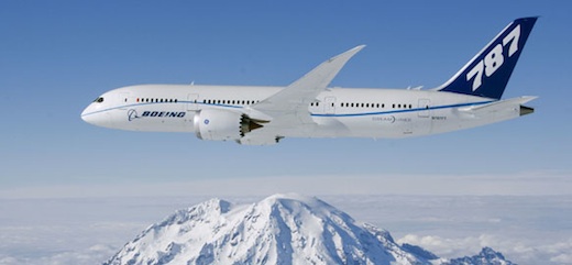 Les cinq 787 de Boeing totalisent 314 vols et 1018 heures