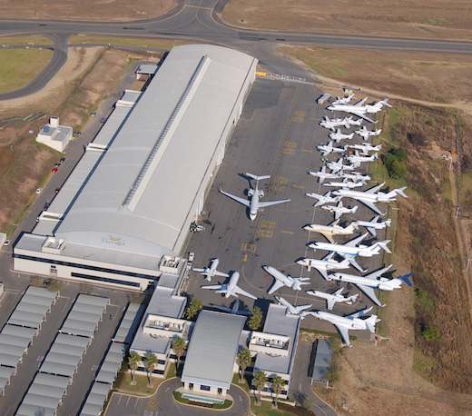 Le parking d’ExecuJet à Lanseira, près de Johannesburg, proche de l’asphyxie.