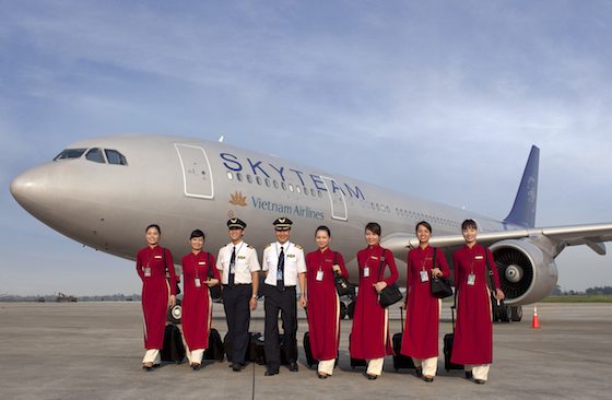 Le premier avion de Vietnam Airlines aux couleurs de SkyTeam 