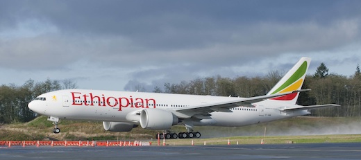 Ethiopian Airlines est la première compagnie africaine à exploiter un 777 de Boeing