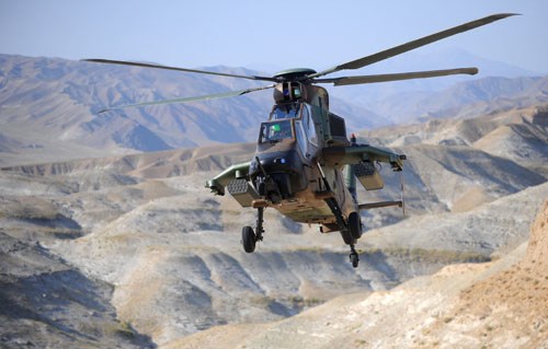 Hélicoptère de combat Tigre en Afghanistan