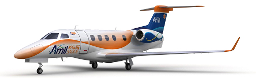 Amil sera le premier opérateur de la version ambulance du Phenom 300 d’Embraer