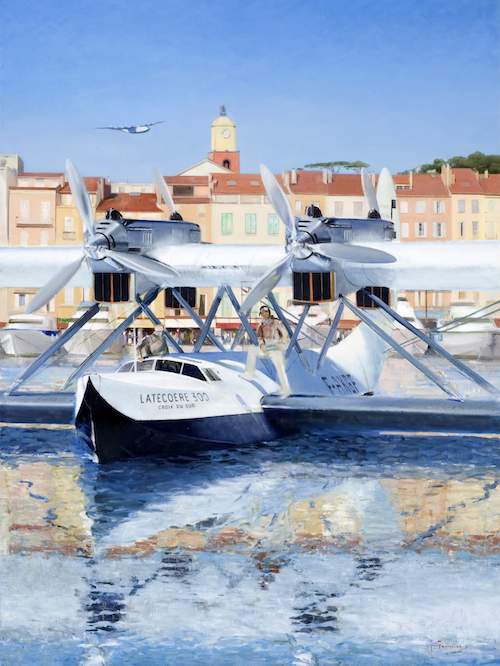 Une oeuvre originale de James's Prunier pour la première édition des Ailes de Saint-Tropez