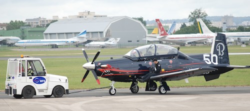 Le T-6C au salon du Bourget 2011