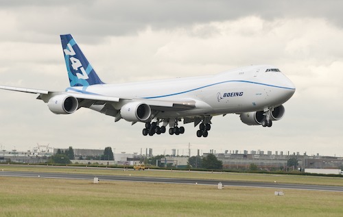 L'arrivée du 747-8 Cargo au salon du Bourget 2011
