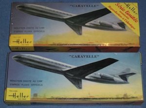 La Caravelle est le premier avion proposé en maquette par Heller, en 1958.