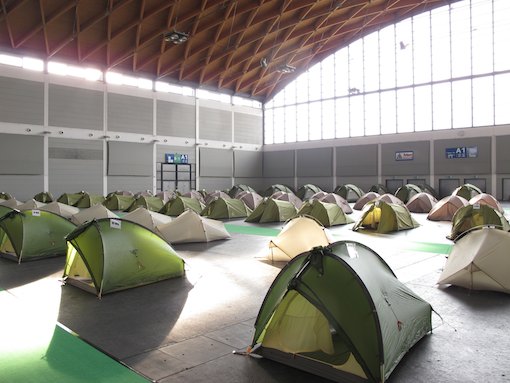 Le village de tentes d'Aero à Friedrichshafen, pour dormir tout près de l'aéronef de ses rêves