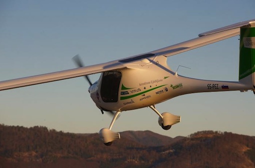 Le Pipistrel Virus SW914 Turbo avec lequel Matevz Lenacic a bouclé son tour du monde en moins de quatre mois