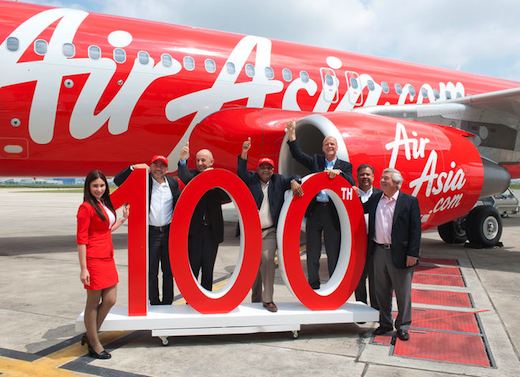 Cérémonie pour la livraison du 100ème A320 à Air Asia