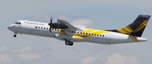La brésilienne Passaredo a réceptionné son premier ATR 72-600, le 22 mai 2012, à Toulouse