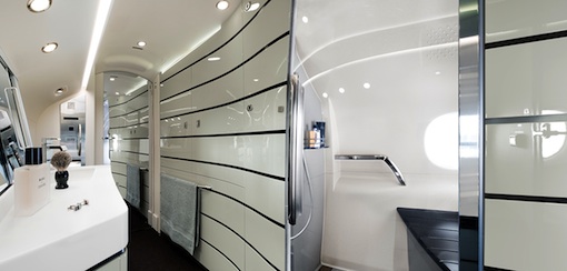 La nouvelle cabine de douche du Falcon 7X