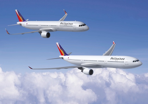 A321 et A330 aux couleurs de Philippine Airlines