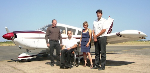Philippe Carette, pilote professionnel paraplégique qualifié IR