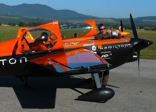 Entraînement sur site perturbé pour Nicolas Ivanoff et Alexandre Leboulanger pour cause de panne mécanique de leur Edge 540