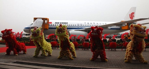 Cérémonie à l'occasion de la livraison du 100ème Airbus A320 assemblé à Tianjin
