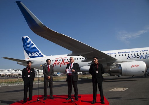 L’A320 d’essais équipé de Sharkets présenté au salon ILA de Berlin sera livré à Air Asia en 2013 