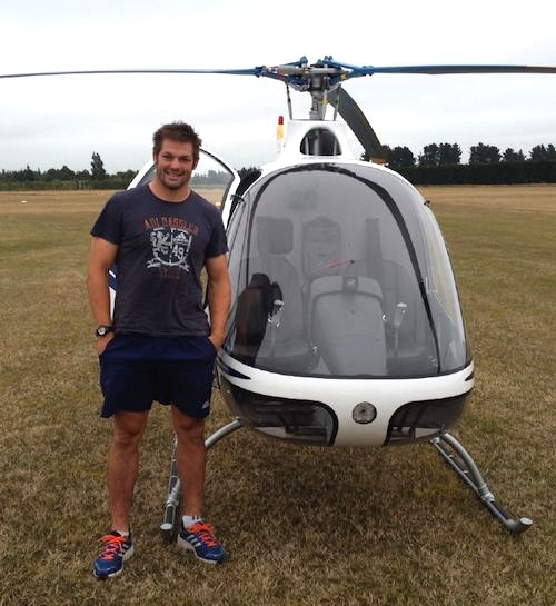 Richie Mc Caw, capitaine des All Blacks et pilote de Cabri G2