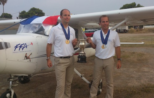 Julien Chérioux et David Le Gentil, champions du monde 2012 de rallye aérien