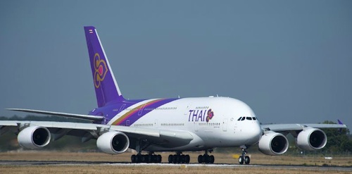 THAI a commandé six A380, équipés de moteurs Trent 900 de Rolls-Royce. 