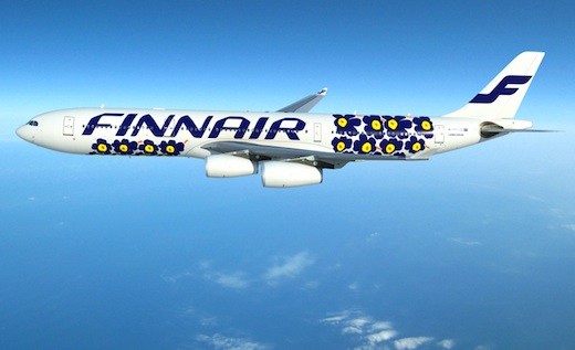 Un A340 de Finnair habillé par Marimekko