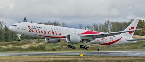 Le 10ème des 19 Boeing 777-300ER commandés par Air China à Boeing