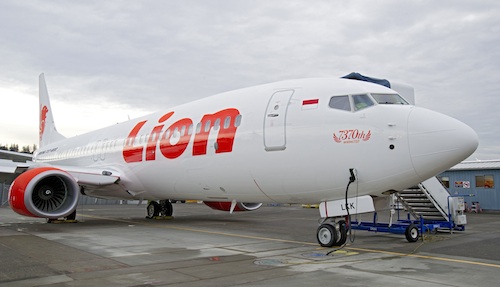 Le 7370 ème Boeing 737 livré par Boeing à Lion Air