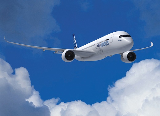 La mise en service de l'A350 XWB est prévue en 2014
