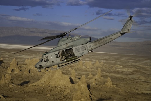 L'hélicoptère Bell H-1 Huey en service depuis 1959 au sein de l'armée américaine