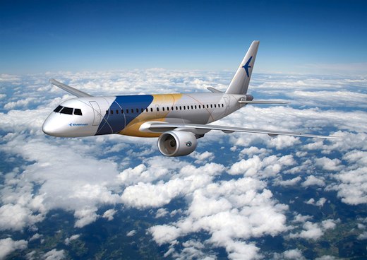 Après Airbus et Boeing, c'est au tour d'Embraer de proposer une nouvelle motorisation sur sa gamme d'avions de transport court et moyen courrier.