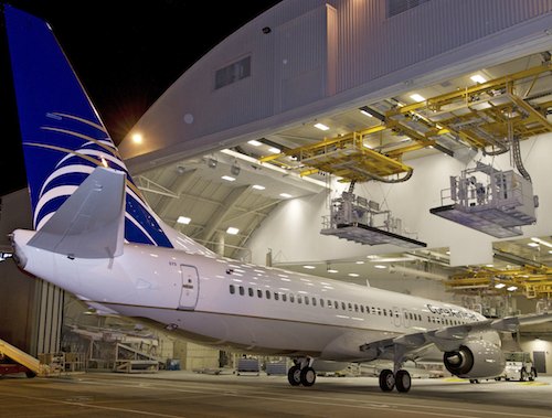 Ce 737-800 de Copa Airlines est le premier 737NG produit à la cadence mensuelle de 38.