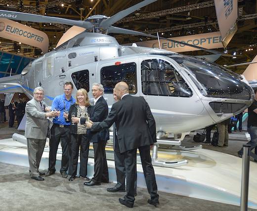 Eurocopter présente l'EC135T3/P3 à Las Vegas (Heli Expo 2013)