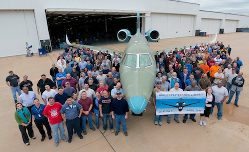 2. Le Cessna Citation X sur le tarmac de Wichita