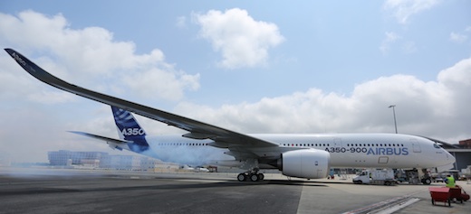 Première mise en route du moteur Rolls-Royce Trent XWB sur l'A350WXB (MSN1)