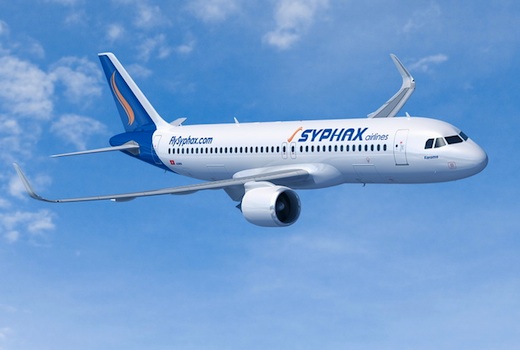 A320neo aux couleurs de la compagnie tunisienne Syphax