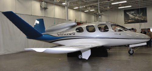 La maquette du Cirrus SF50 Vision Jet