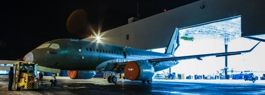 Le premier CSeries, en mars 2013