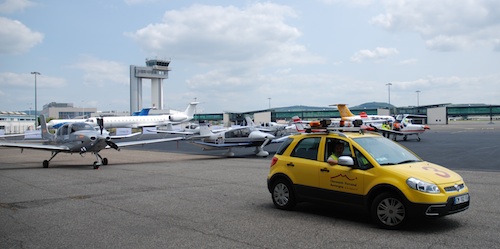 En juin 2013, Vinci Airports a accueilli à Clermont-Ferrand le départ de la Coupe 100-24