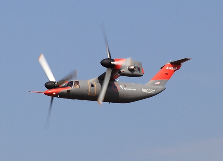 Empennage, tuyères et cônes d'hélices modifiés pour l'AW609. 