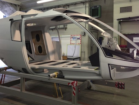 1. L'assemblage final du premier hélicoptère de Marenco est bientôt terminé