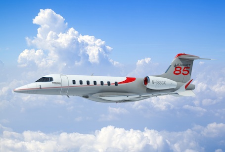 Le Learjet 85 aurait du entrer en service en 2013