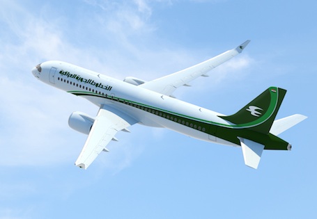 CS300 de Bombardier Aéronautique aux couleurs d'Iraqi Airways