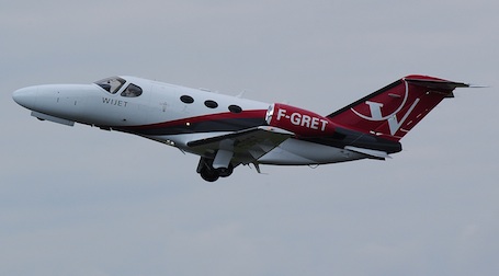 2. Wijet opère une flotte monotype de Cessna Citation Jet vendus 2.200 euros l'heure de vol