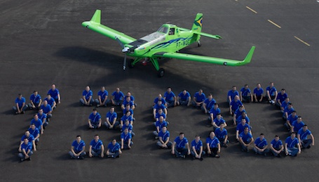 Le 1.300ème avion agricole Ipanema produit par Embraer