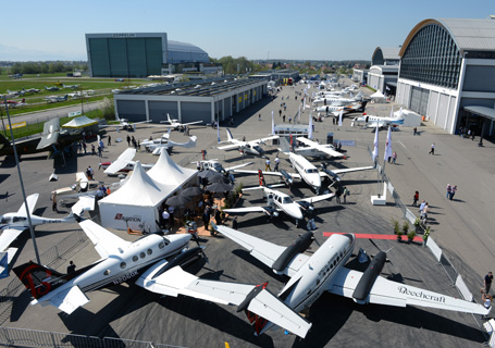 exposition statique au Salon AERO Friedrischafen