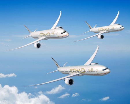 Au salon de Dubaï (novembre 2013), Etihad Airways a commandé à Boeing pour 25,2 Md$ (787-10 et 777X).