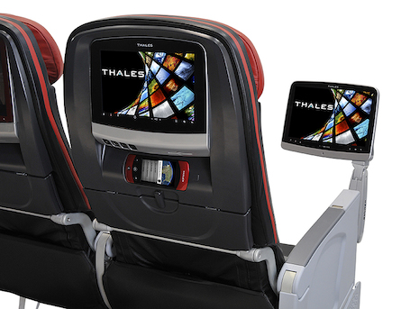Le système multimédia de bord TopSeries Avant de Thales peut être installé sur tous les avions monocouloirs et bicouloirs d’Airbus et de Boeing. 