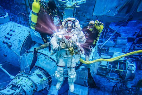2. L'astronaute français Thomas Pesquet en entrainement au centre de la NASA à Houston
